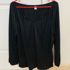 Old Navy Black Long Sleeved Shirt Large Comfy
